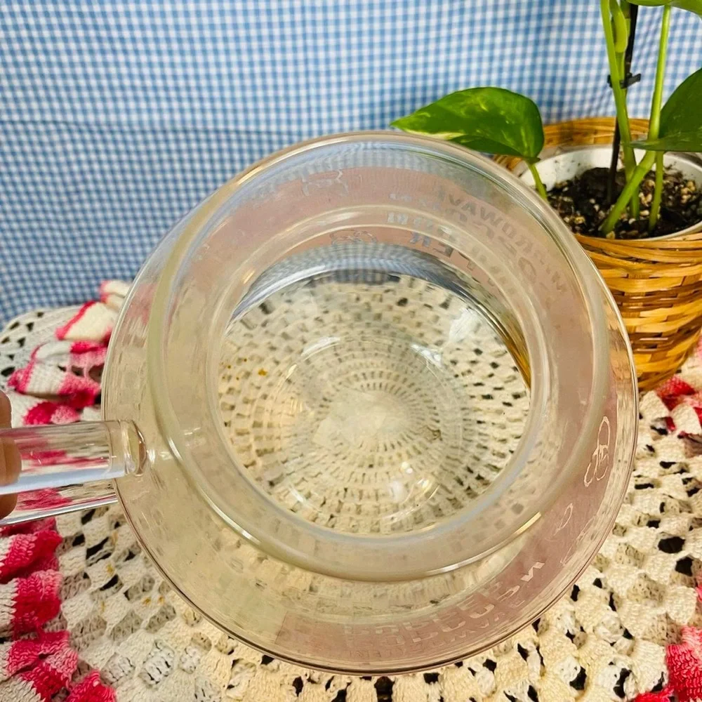 Sur La Table Microwave Popcorn Popper Glass Pitcher Style Glass With Handle